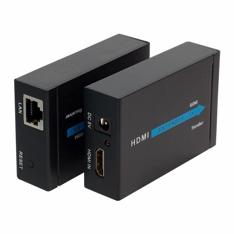Afila PM-18232, Q-HEX2 60m HDMI Extender Cat5-Cat6 Metal Kasa 2'li Paket (60 Metre Uzatıcı)