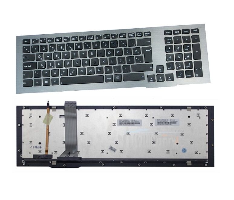 Asus G75 G75V, G75VW, G75VM Notebook Klavyesi, Siyah TR - Işıklı / KL0879