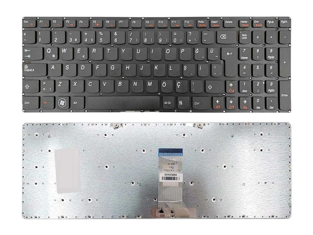 Lenovo B5400, B5400A, M5400, M5400A, M5400G, 20278 80B6 Notebook Klavye TR / ÇERÇEVESİZ