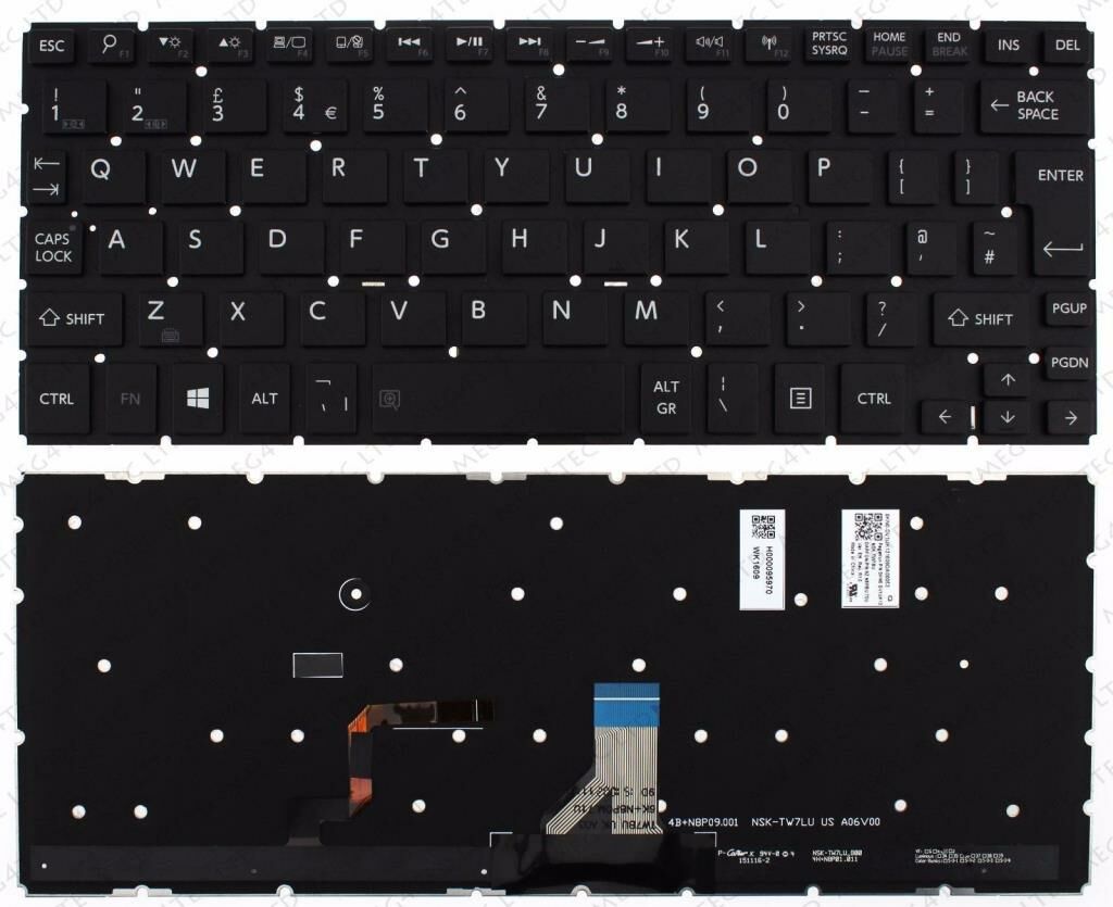 Toshiba Satellite 12 P20W-C Notebook Klavye  / TR - Işıklı