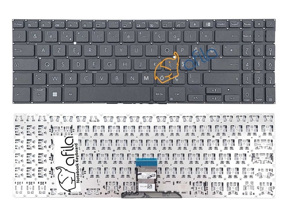 0KNX0-5125FR00 Notebook Klavyesi, Laptop Tuş Takımı (Siyah TR)