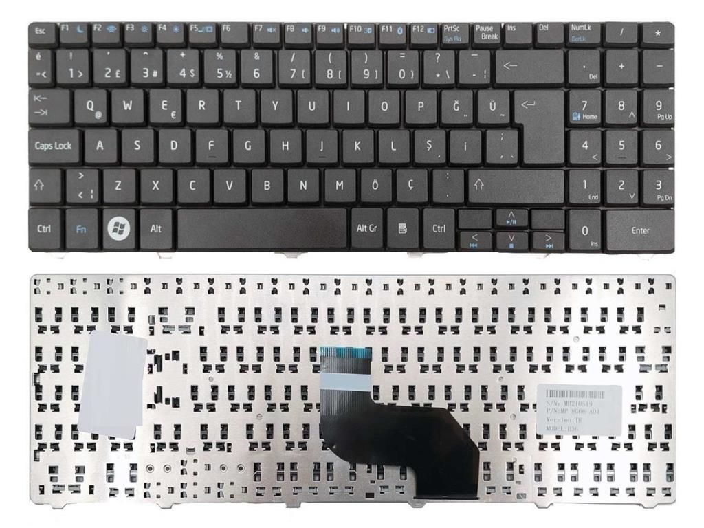 Casper H36 H36FF H36FD H36X Notebook Klavye (Siyah TR)