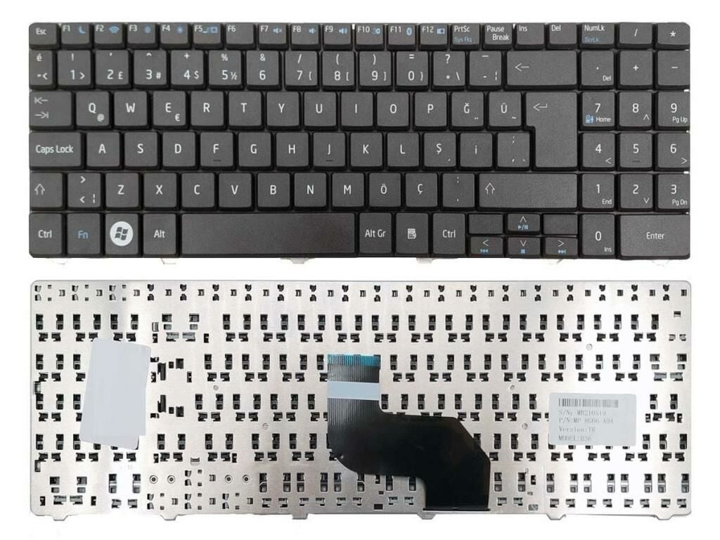 Casper H36 H36FF H36FD H36X Notebook Klavye (Siyah TR)