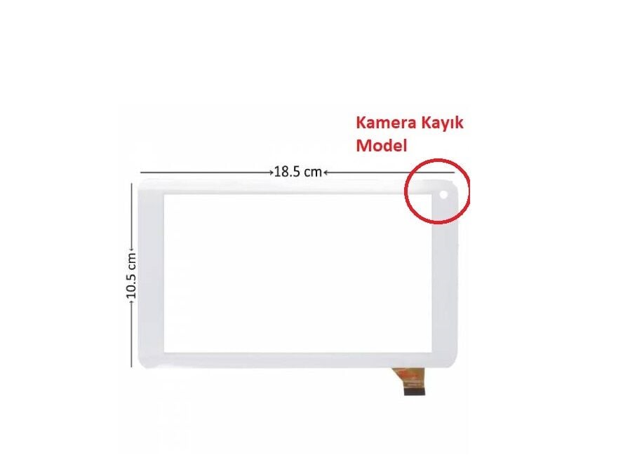 Hometech Mid750, MID750 uyumlu Beyaz Dokunmatik