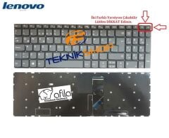 Lenovo IdeaPad IP320-15ABR, IP320-15AST Klavyesi - Füme TR