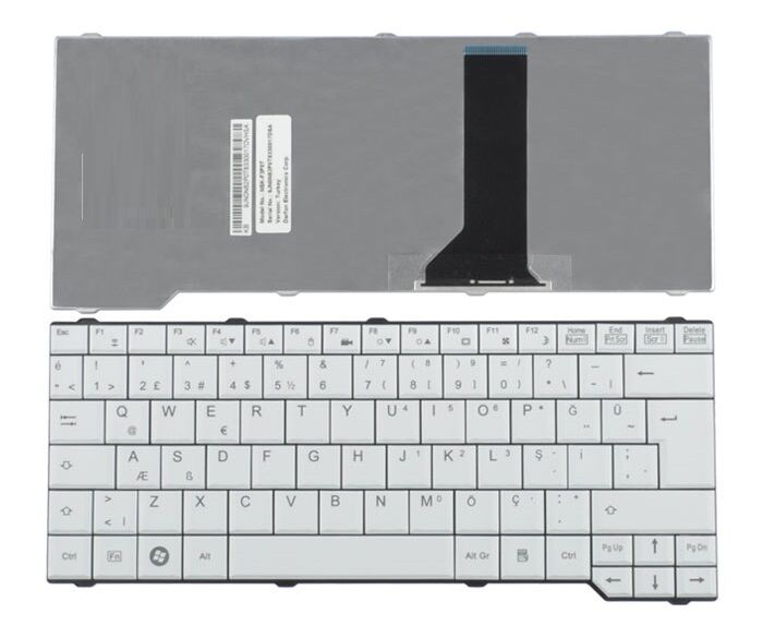 Fujitsu Siemens Amilo Sa3650 Notebook Klavye - Tuş Takımı Beyaz TR