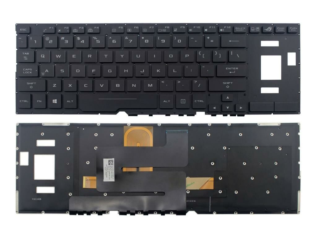 Asus GX501VS Notebook Klavyesi (Siyah TR)  Küçük Enter Işıklı