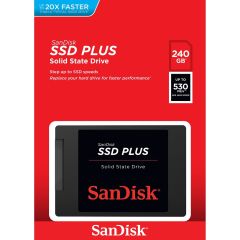 SanDisk SSD Plus 240GB Sata 3 2.5 SSD 530MB-440MB/s SDSSDA-240G-G26