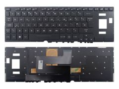 Asus GX501VS Notebook Klavye -Siyah -Işıklı- Büyük Enter - Ver.1