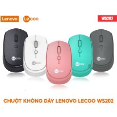 Lenovo Lecoo WS202 1600 DPI 4 Tuşlu Kablosuz Mouse / Turkuaz Rengi