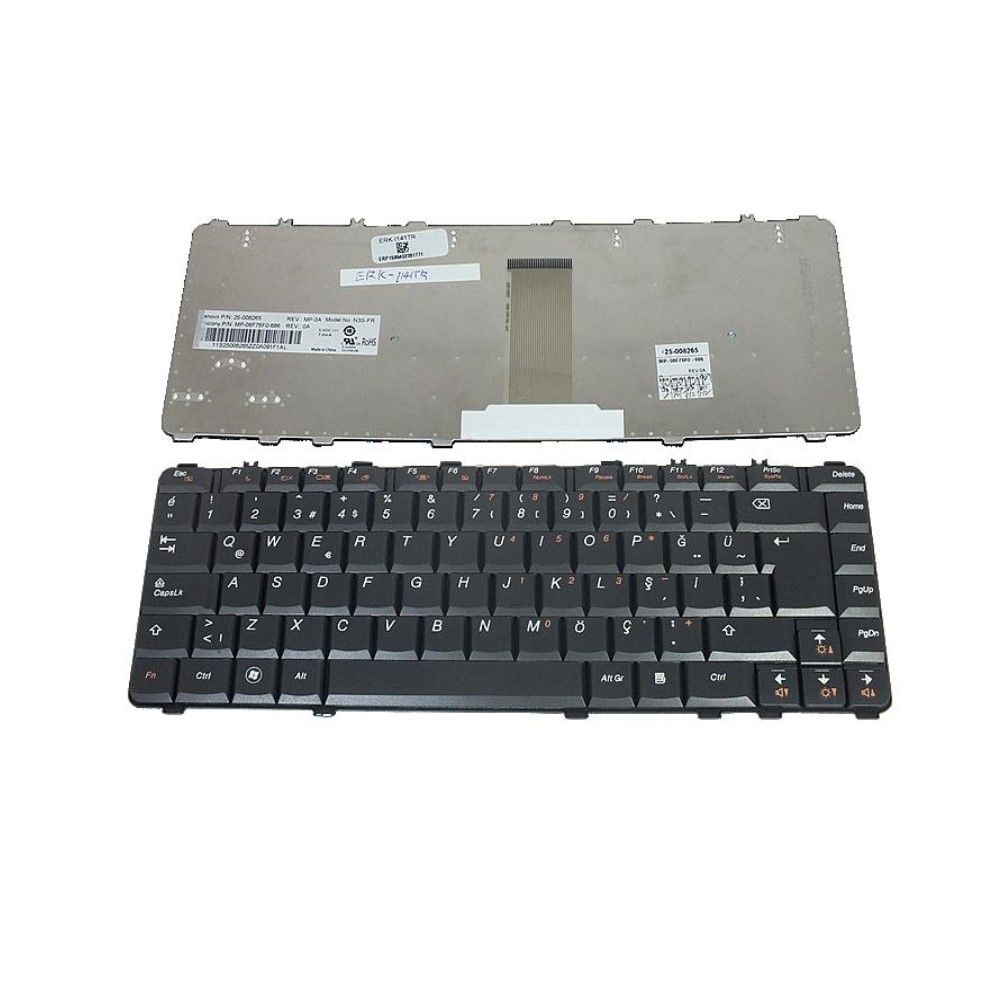 Lenovo 25-008443  MP-08F73US-6861 Klavyesi - Siyah - TR