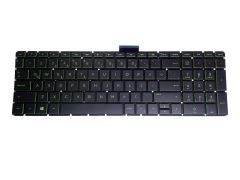 HP Pavilion Gaming 15-ec2031nt (4G8T7EA) Notebook Klavyesi, Yeşil Tuş Takımı (Siyah TR) ışıklı