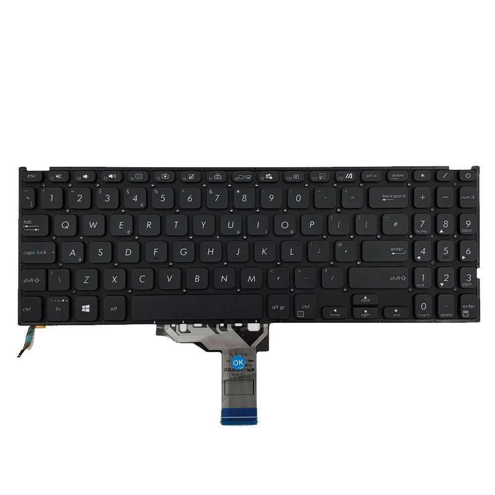 Asus X515MA-BR091T Notebook Klavyesi, Laptop Tuş Takımı (Siyah TR) ışıklı