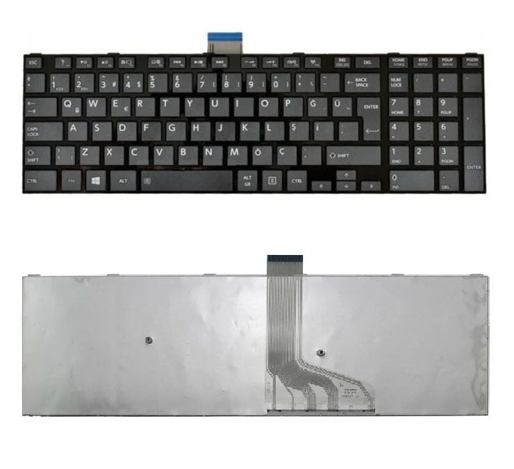 Toshiba Satellite S55, S55-A Notebook Klavyesi (Siyah TR)