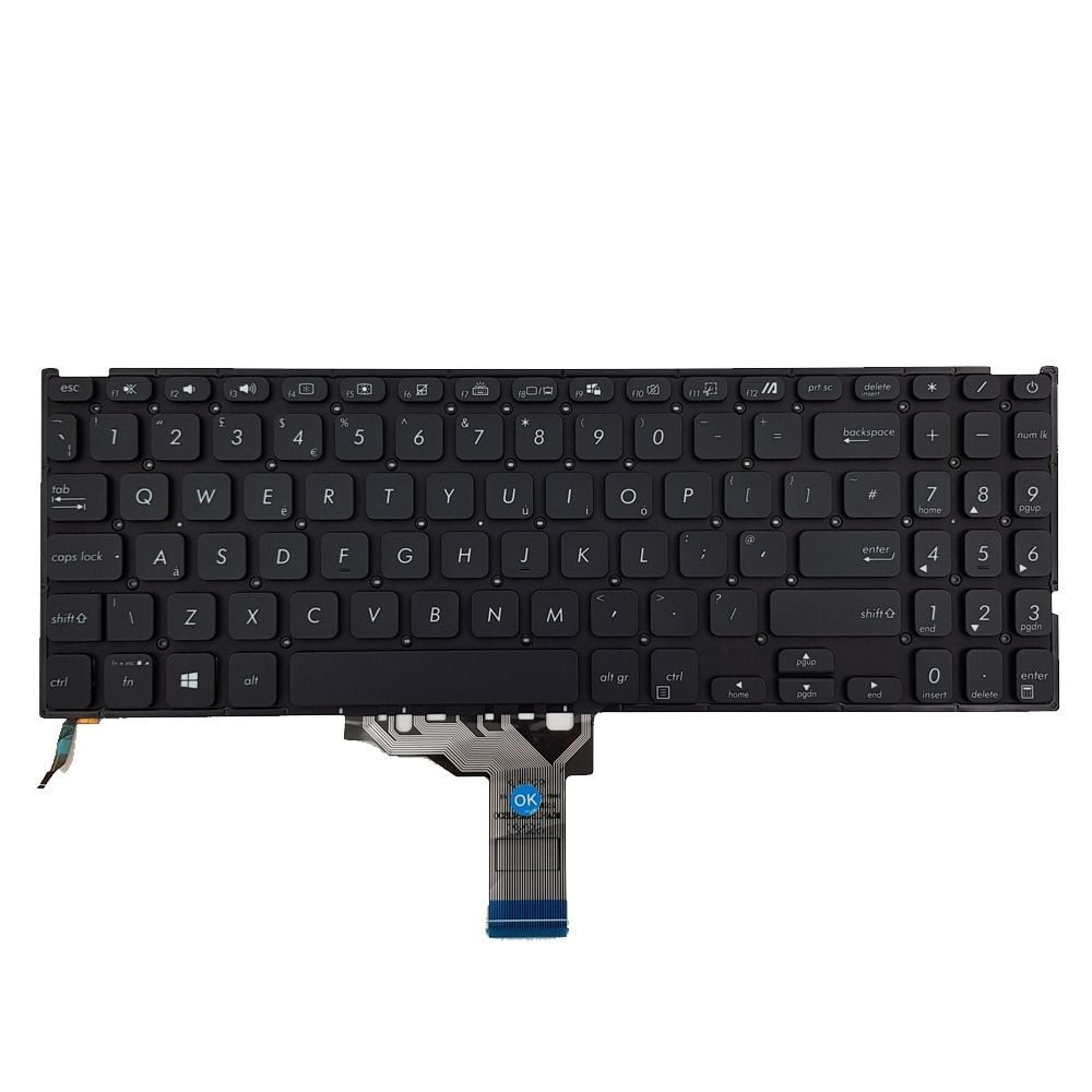 Asus X515MA-BR473T Notebook Klavyesi, Laptop Tuş Takımı (Siyah TR) ışıklı