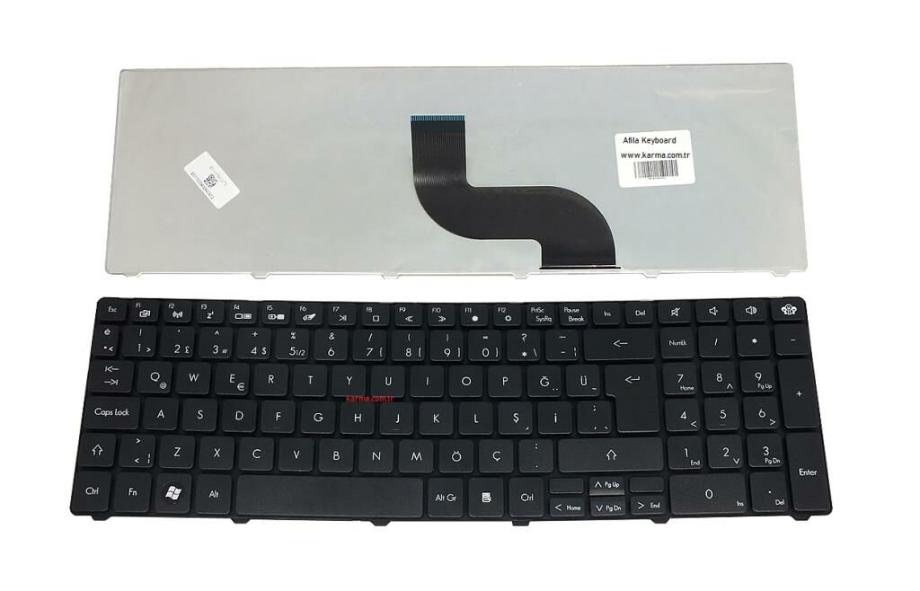 Packard Bell Easynote LE11BZ TE11HC TE11BZ Notebook Klavyesi (Siyah TR)