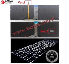 MSI GE62 Apache 7RD-074TR, 7RD-1406XTR msi Uyumlu Notebook Klavye (Siyah TR) V1 / Beyaz ışıklı
