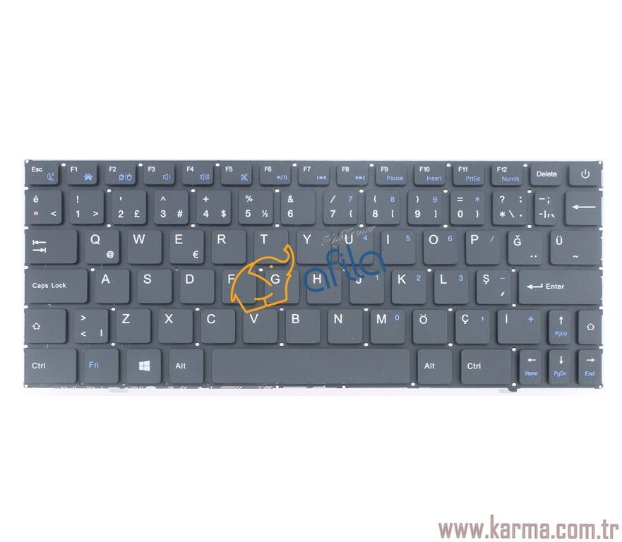 Hometech Alfa 110A Uyumlu Notebook Klavyesi - Siyah - TR