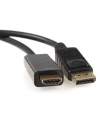 HDMI To Display Port Çevirici Kablo 1.8 Metre (Çevirici) (Hdmi 1.8mt)