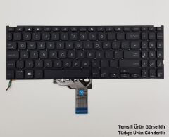 Asus X509Ja-Wb, X509Ja-Wb301, X509Ja-Wb301Cb Klavye (Siyah TR) ışıklı