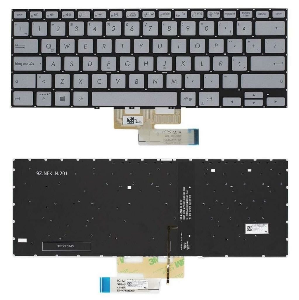 Asus UX462D Notebook Klavye - Tuş Takımı / Silver - TR - Işıklı