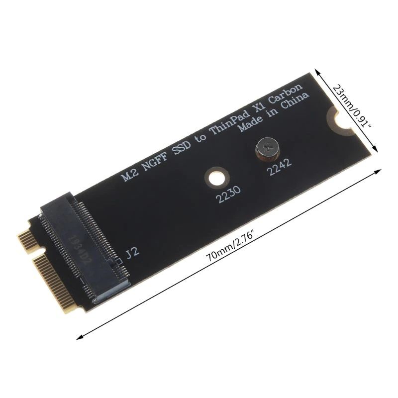 NGFF M.2 SSD Lenovo ThinkPad X1 Carbon 6+20 pin SSD Çevirici Adaptör