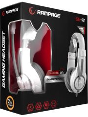 Rampage SN-R1 Mikrofonlu Kulak Üstü Oyuncu Kulaklık BEYAZ