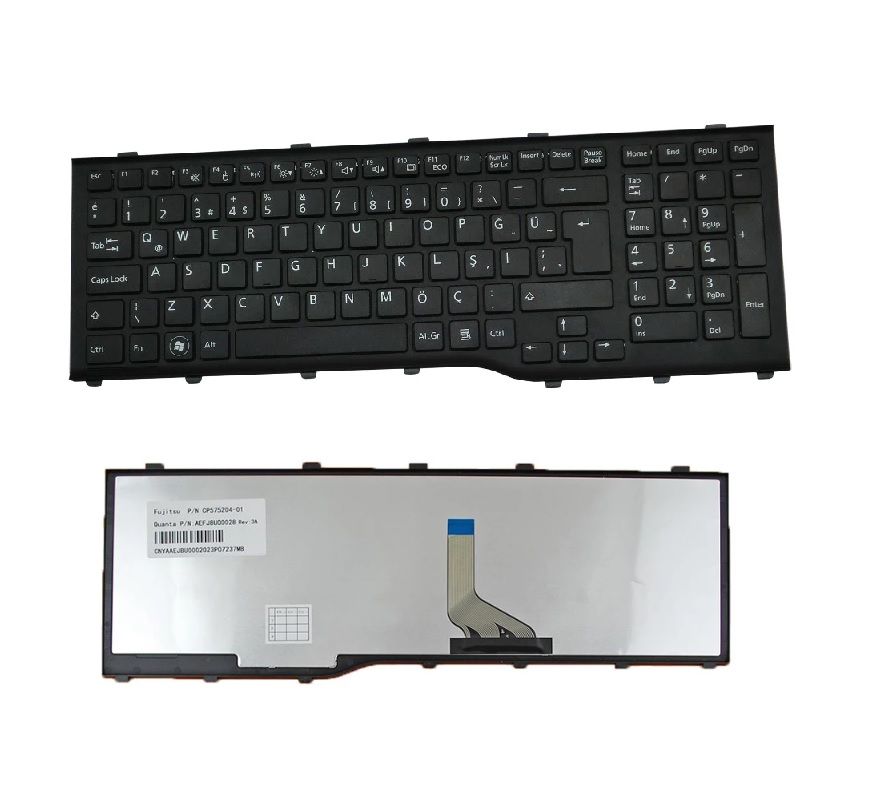 Fujitsu LifeBook NH532-G52 Notebook Klavyesi (Siyah TR)