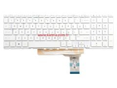 HP Victus 16-d1055nt (7H8Y9EA) Notebook Klavyesi, Beyaz TR - ışıklı