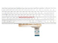HP Victus 16-e0001nt (4H0L0EA) Notebook Klavyesi, Beyaz TR - ışıklı