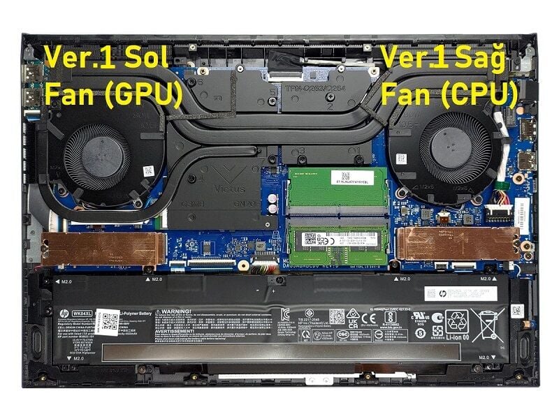 Hp Victus 16-E0002NT (4H0L1EA) Notebook Cpu, İşlemci Fanı - V1 / 60W