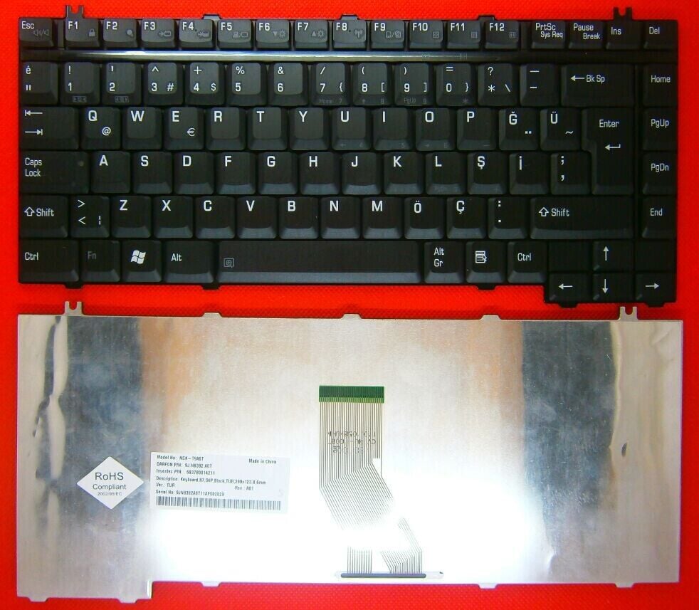 Toshiba Satellite M40-S4111TD Notebook Klavye - Siyah - TR