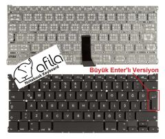 Macbook Air 13 A1369 A1466 2011/2015 Klavyesi Siyah TR / B.Enter