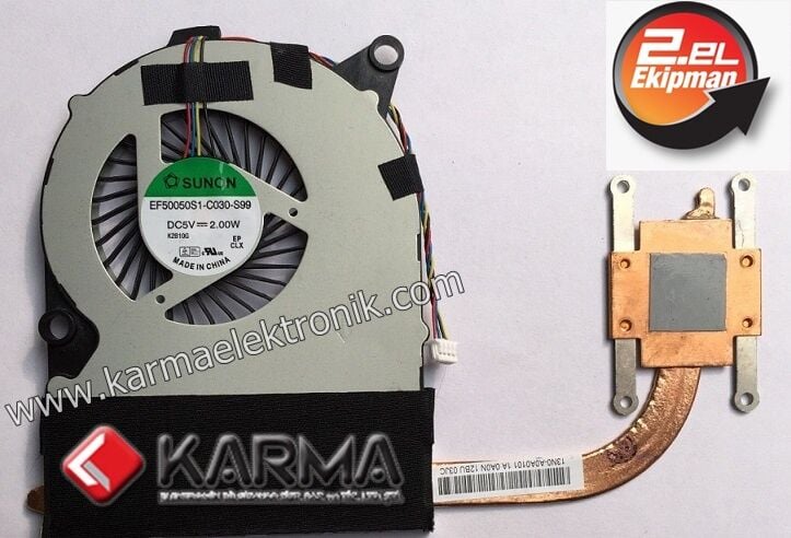Medion B14Y Notebook  Heatsink Bakır Soğutucu