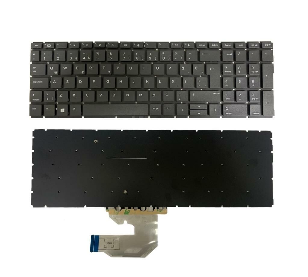 HP ProBook 450 G7 (1Q2Z7ES) Notebook Klavyesi, Laptop Tuş Takımı (Siyah TR)