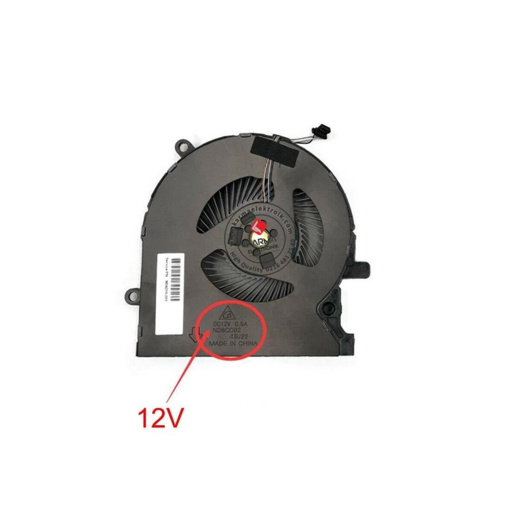 Hp Omen 15-EN1021NT 4H1U4EA Notebook CPU Fan / Ver.3 (Sağ - 12V)