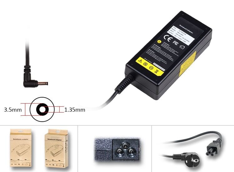 Casper Nirvana NB C500 (2022-2023) Notebook Adaptörü, Şarj Aleti Cihazı 65W / Ver.2 - 3.5mm