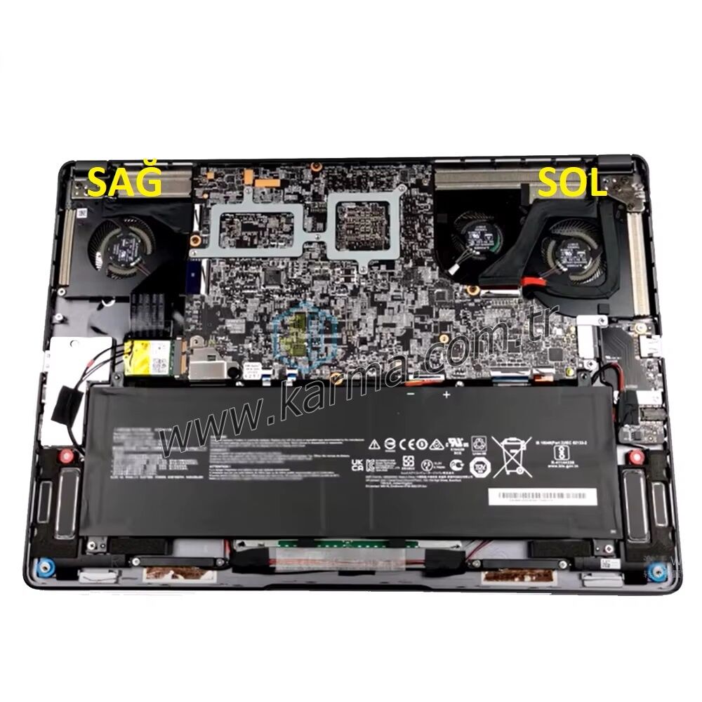 Msi Creator 1571-CPU-4P uyumlu Notebook Fanı - Sol