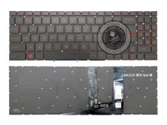 MSI Katana GF76 12UD-255XTR msi Notebook Klavyesi Siyah TR, Ver.1 (Beyaz Işık) - Kırmızı Tuş