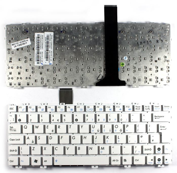 Asus Eee Pc 1011PN 1011PX 1011PXD Notebook Klavyesi - Beyaz - TR