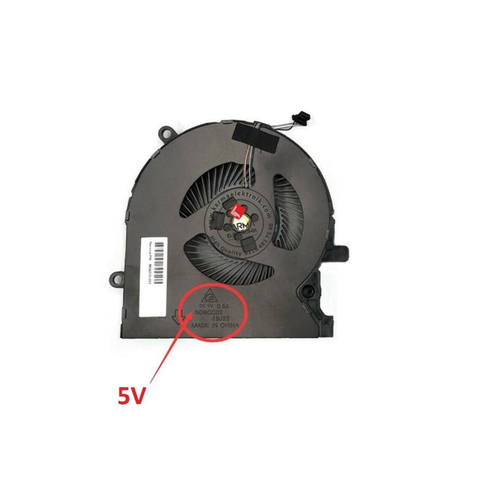 Hp Omen 15-EN1010NT 434M2EA Notebook CPU Fan / Ver.1 (Sağ - 5V)