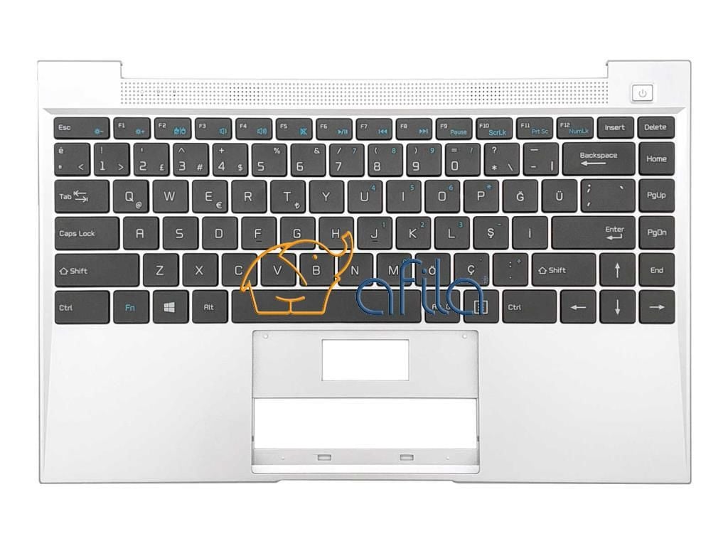Casper Nirvana C350.5005-4U00T Notebook Klavye - Tuş Takımı / Siyah - TR - Ver.2 - Silver Üst Kasa