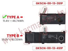 Monster Abra A5 V19.4.6 uyumlu Notebook Bataryası, Laptop Pili (3Cell)