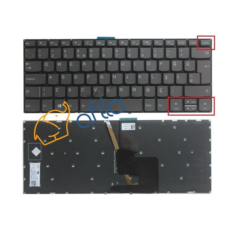 Lenovo Yoga 720-15IKB Notebook Klavye - Tuş Takımı / Siyah - TR	ışıklı