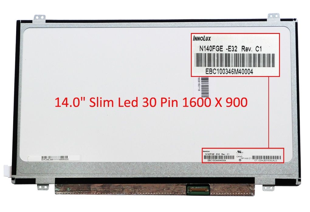 B140RTN03.0 Notebook Slim Led Lcd Ekran Panel (1600*900)