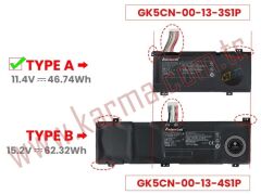 Monster Abra A5 V18.5 uyumlu Notebook Bataryası, Laptop Pili (3Cell)
