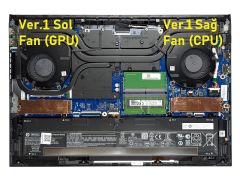 HP Victus 16-d0019nt (4G8K3EA) Notebook Gpu Ekran Kartı Fanı - V1 / 60W