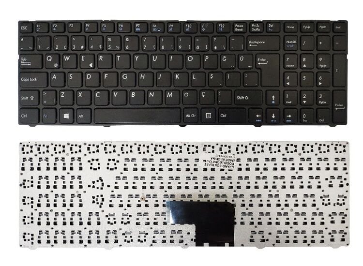 Casper Nirvana C810.7500-B155X Notebook Klavyesi, Laptop Tuş Takımı (Siyah TR) Ver.1