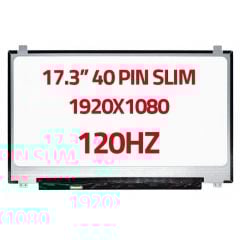 17.3'' inç 40Pin Slim FHD IPS 120Hz (1920*1080) Lcd Ekran, Panel B173HAN01.6 (Sol Soket) / 144Hz Uyumlu