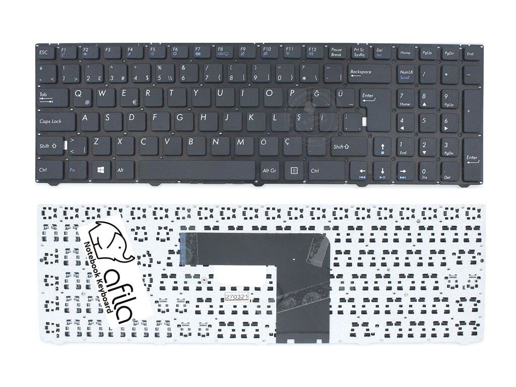 Medion Erazer p6p6, p660261 (MD) Notebook Klavyesi, Laptop Tuş Takımı Siyah TR